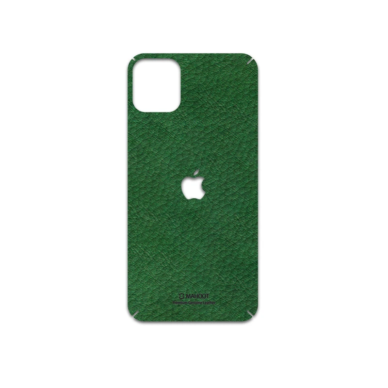 برچسب پوششی ماهوت مدل Green-Leather مناسب برای گوشی موبایل اپل iPhone 11