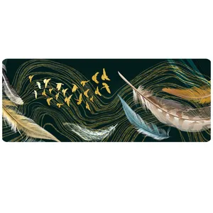 پادری مدل جلوسینکی سه لایه رویه مخمل طرح پر کد L1509 سایز 110x45 سانتی متر