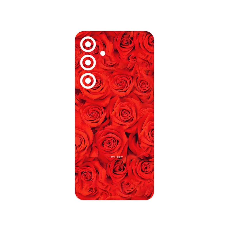 برچسب پوششی ماهوت مدل Red_Flower مناسب برای گوشی موبایل سامسونگ Galaxy S24 FE