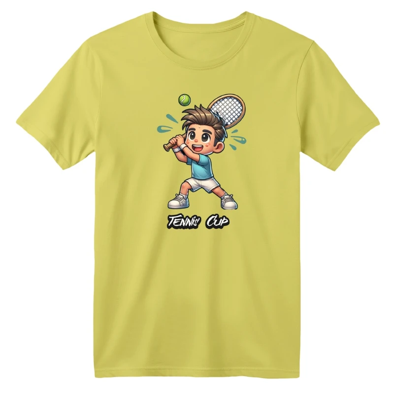 تی شرت آستین کوتاه بچگانه مدل پسرک و تنیس