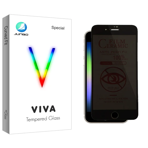 محافظ صفحه نمایش سرامیکی حریم شخصی جانبو مدل Viva Glass CRM مناسب برای گوشی موبایل اپل iPhone Se 2022