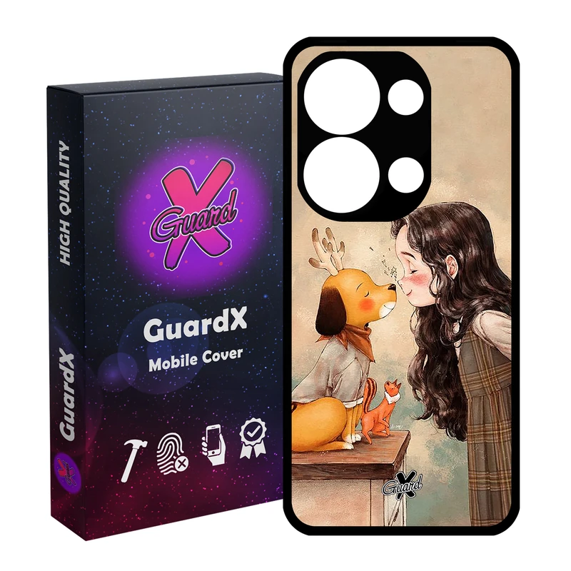 کاور گارد ایکس طرح Girl مناسب برای گوشی موبایل شیائومی Redmi Note 13 Pro 4G / Poco M6 Pro 4G