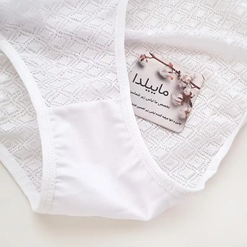 شورت زنانه ماییلدا مدل گیپوری کد 4249 رنگ سفید