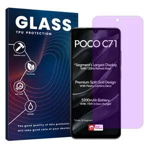 Glass Eye Care model anti-violet screen protector suitable for Xiaomi Poco C71 mobile phone