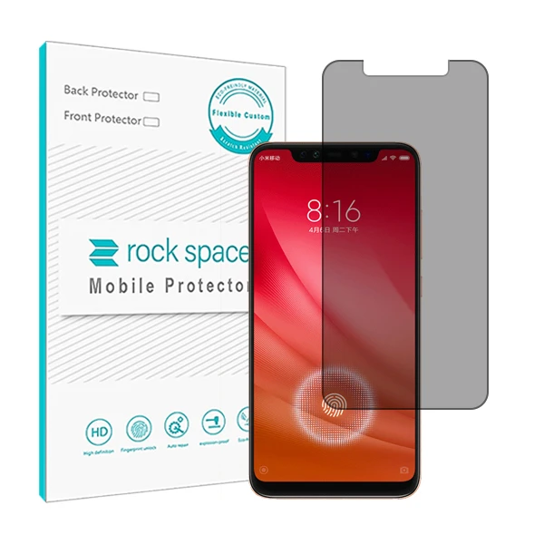 محافظ صفحه نمایش حریم شخصی راک اسپیس مدل HyPRV مناسب برای گوشی موبایل شیائومی Mi 8 Screen Fingerprint