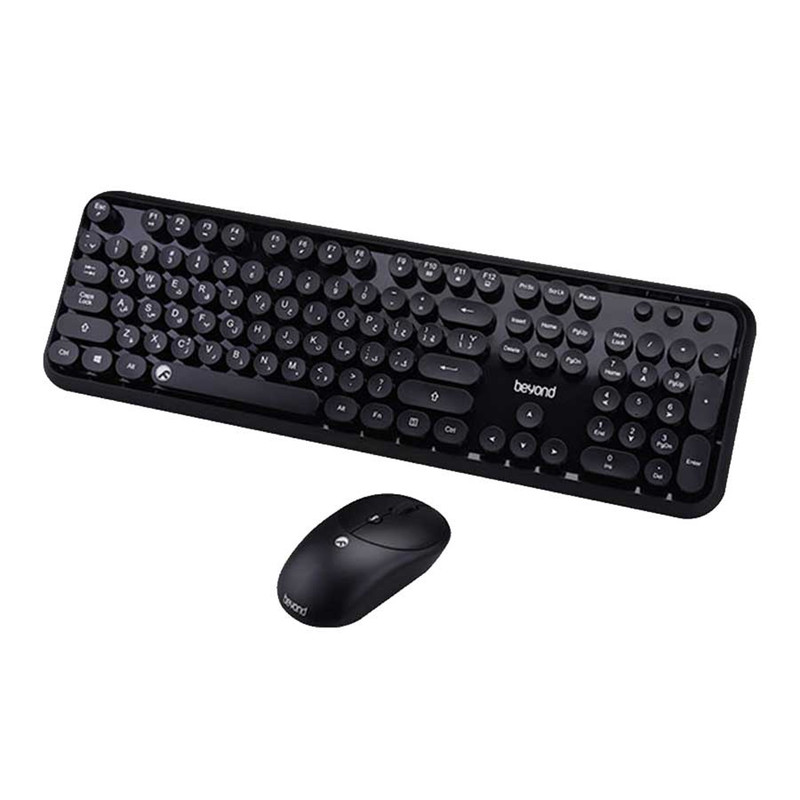 کیبورد و ماوس بی سیم بیاند مدل BMK-8101RF، سوییچ ممبران، Full-Size