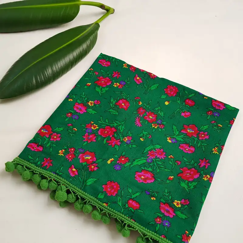 شال زنانه مدل موهر گلدار