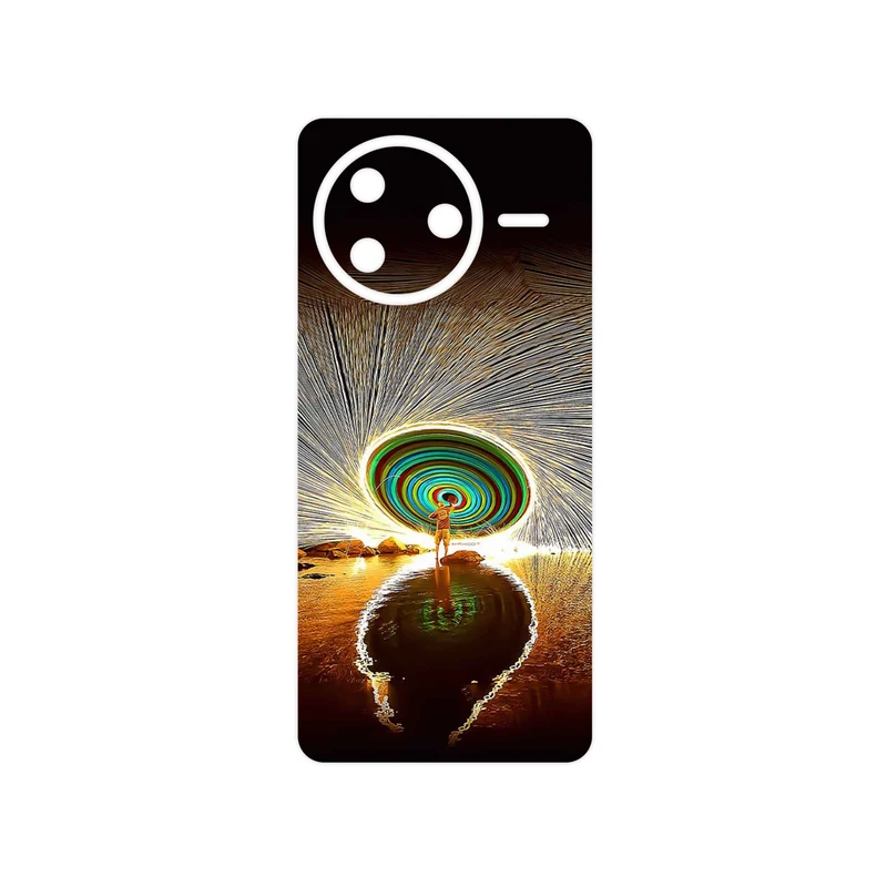 برچسب پوششی ماهوت مدل Night Light Fountain مناسب برای گوشی موبایل شیائومی Poco F7 Pro