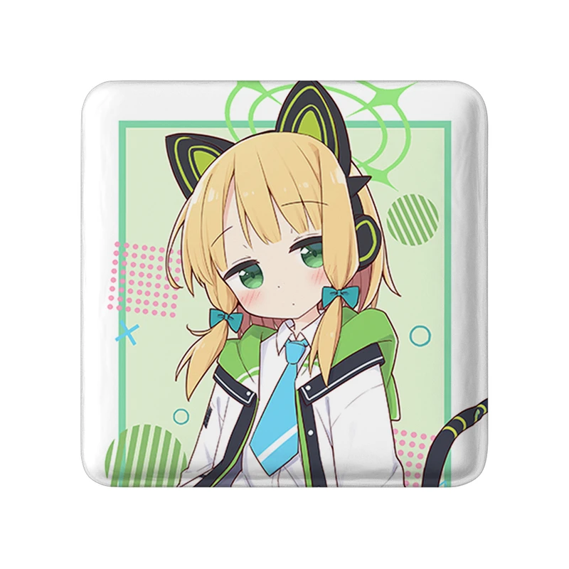 پیکسل خندالو طرح بازی آرشیو آبی (Blue Archive) مدل مربعی کد 34335