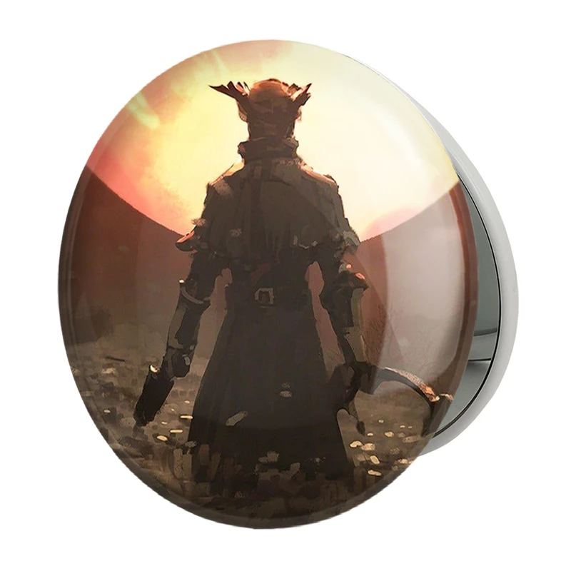 آینه جیبی خندالو طرح بازی بلاد بورن Blood Borne مدل تاشو کد 30086