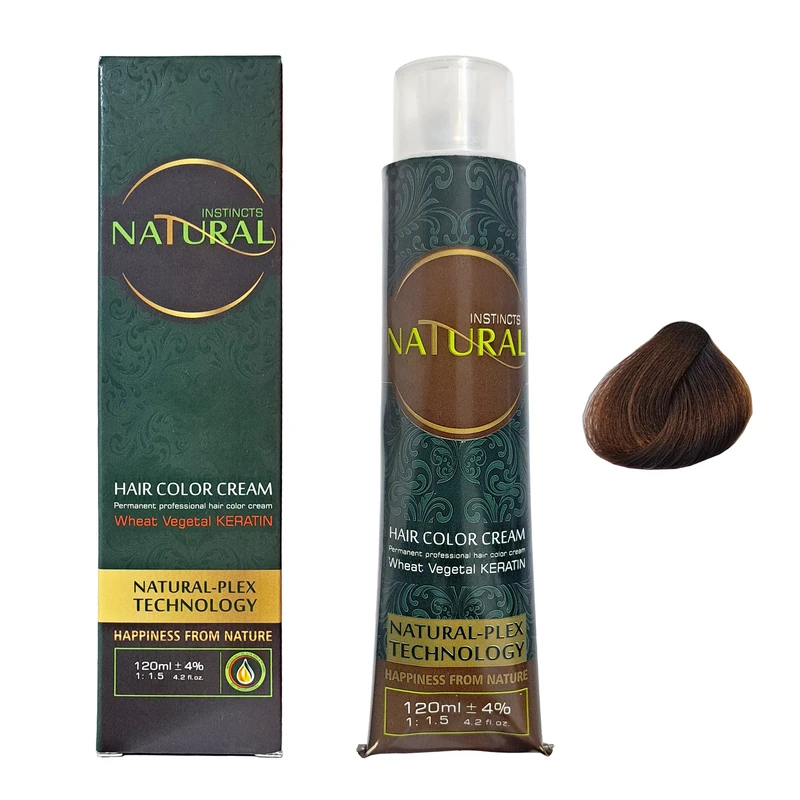 رنگ مو نچرال اینیستینکس شماره 5.3 حجم 120 میلی لیتر رنگ قهوه ای طلایی روشن