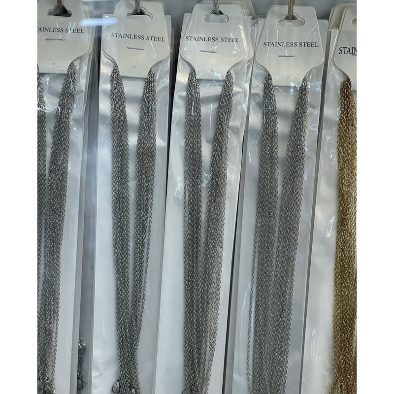 زنجیر زنانه مدل دیپلمات استیل