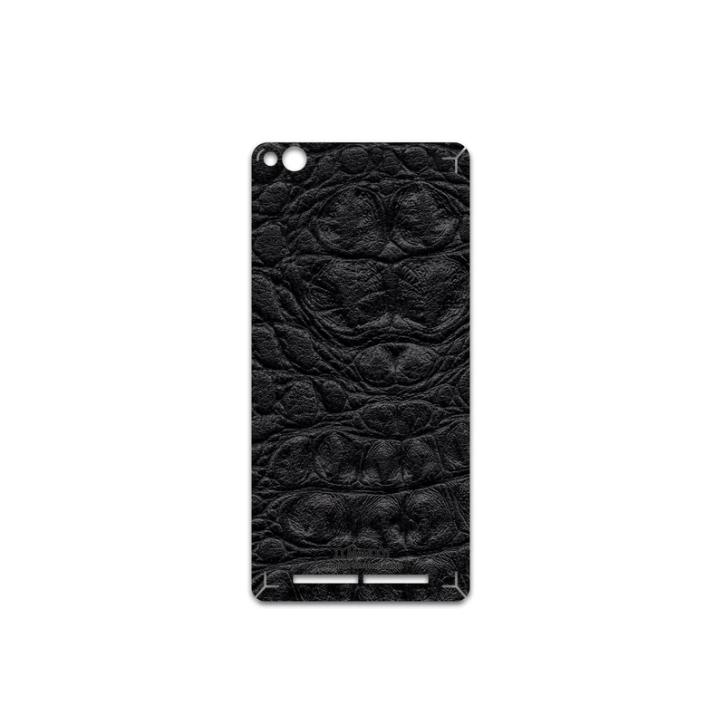 برچسب پوششی ماهوت مدل Black-Crocodile-Leather مناسب برای گوشی موبایل شیائومی Redmi 3