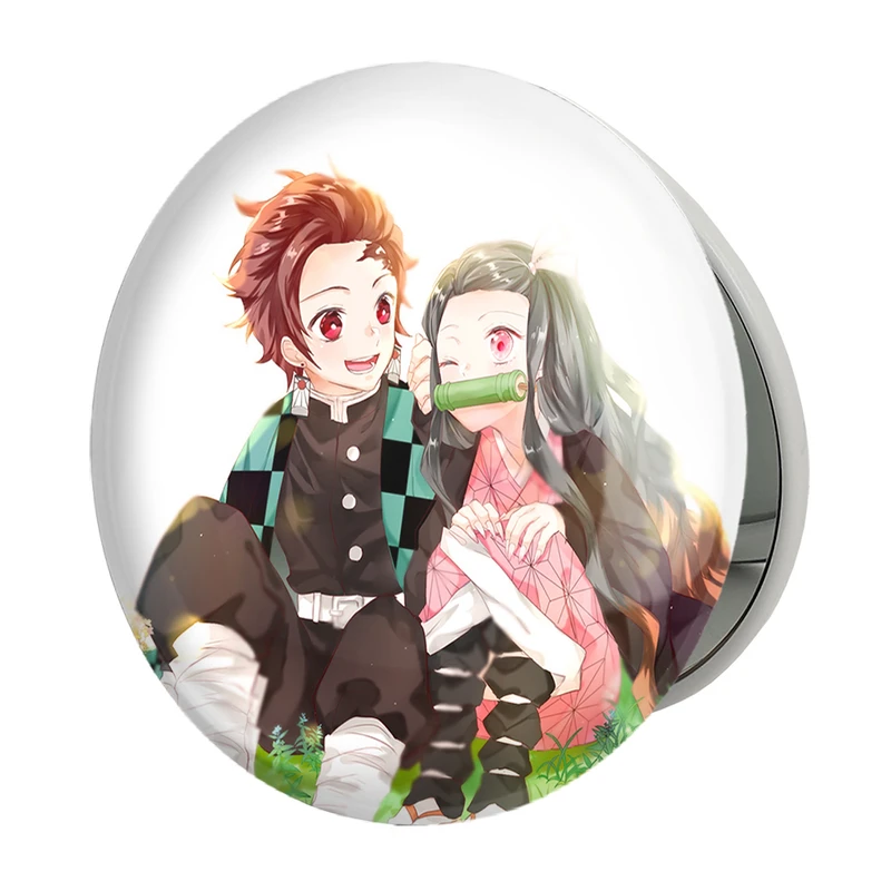 آینه جیبی خندالو طرح تانجیرو و نزوکو انیمه شیطان کش مدل تاشو کد 27062 