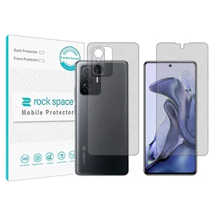 Matte Rockspace screen protector HyMTT model suitable for Xiaomi 11T mobile phone along with phone back protector