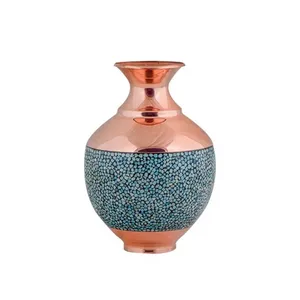 گلدان فیروزه کوبی آقاجانی مدل بلونی 25 f176
