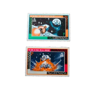 تمبر یادگاری مدل فضایی کد bc-1397 مجموعه 2 عددی