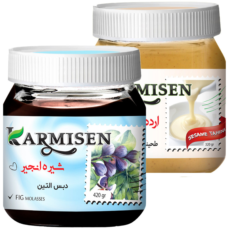شیره انجیر و ارده ممتاز کارمیسن - 420 گرم مجموعه 2 عددی