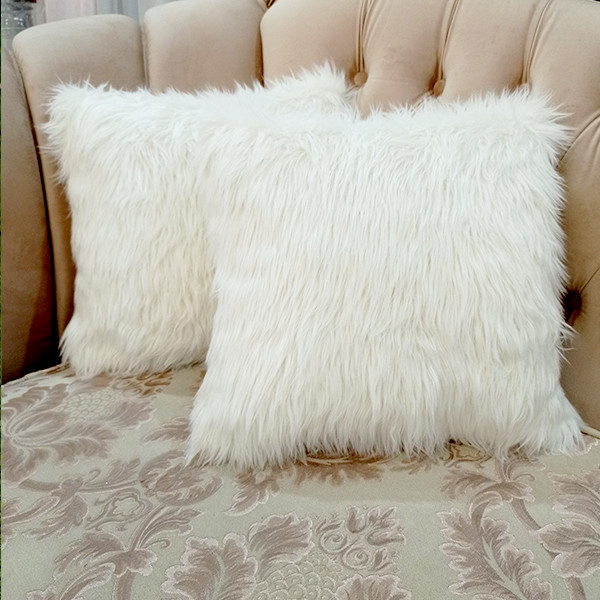 کوسن مدل خز خرگوشی کد CU010A01 بسته 2 عددی