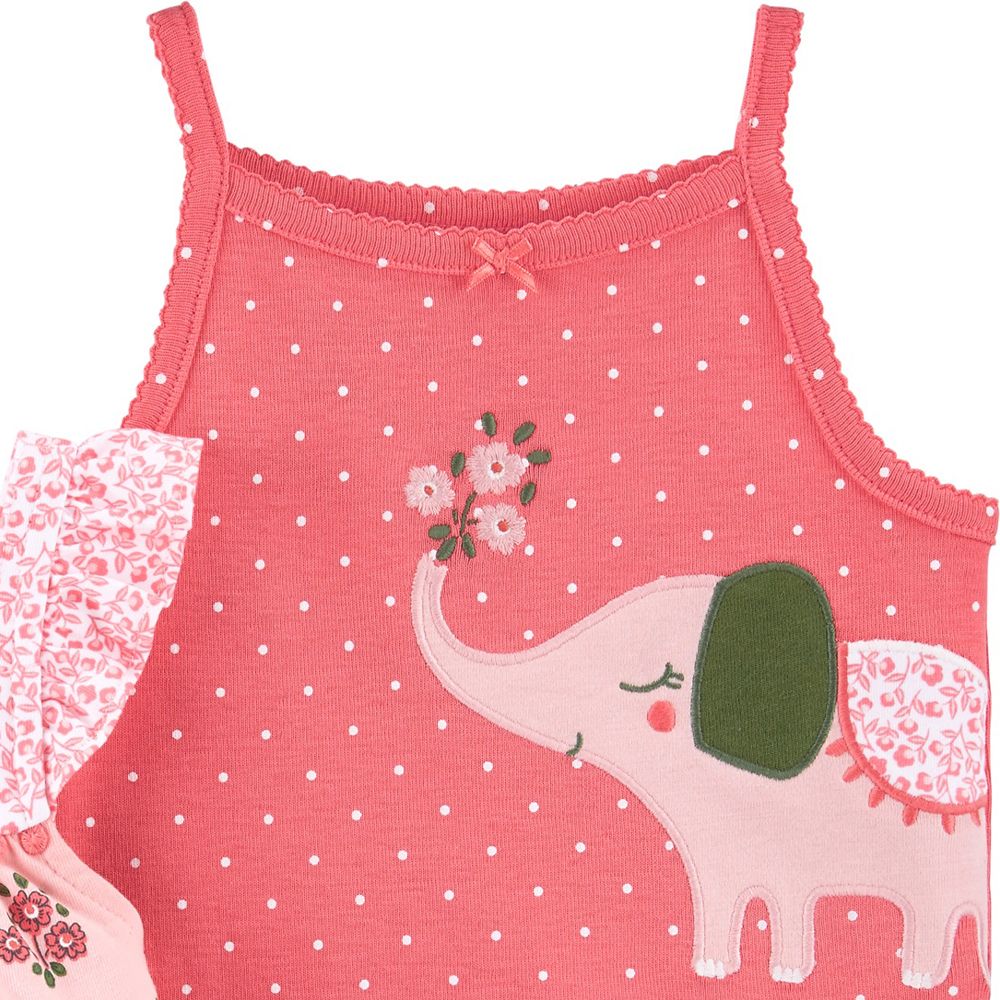 ست 3 تکه لباس نوزادی دخترانه کارترز طرح Little Elephant کد M581 -  - 6
