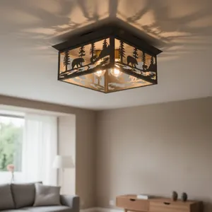 لوستر 2 شعله شاهان تک مدل SKH30