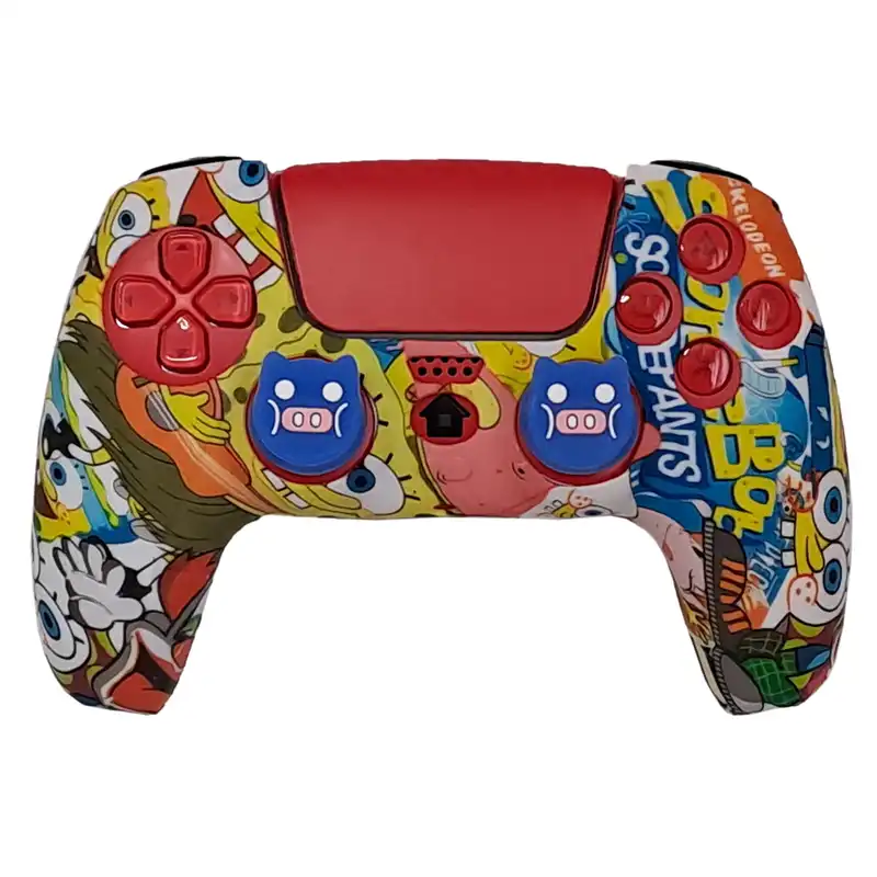 محافظ دسته پلی استیشن 5 طرح باب اسفنجی مدل PS50015 به همراه روکش آنالوگ