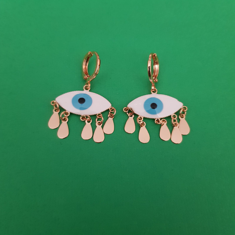 گوشواره زنانه وای اس ایکس مدل چشم و اشک