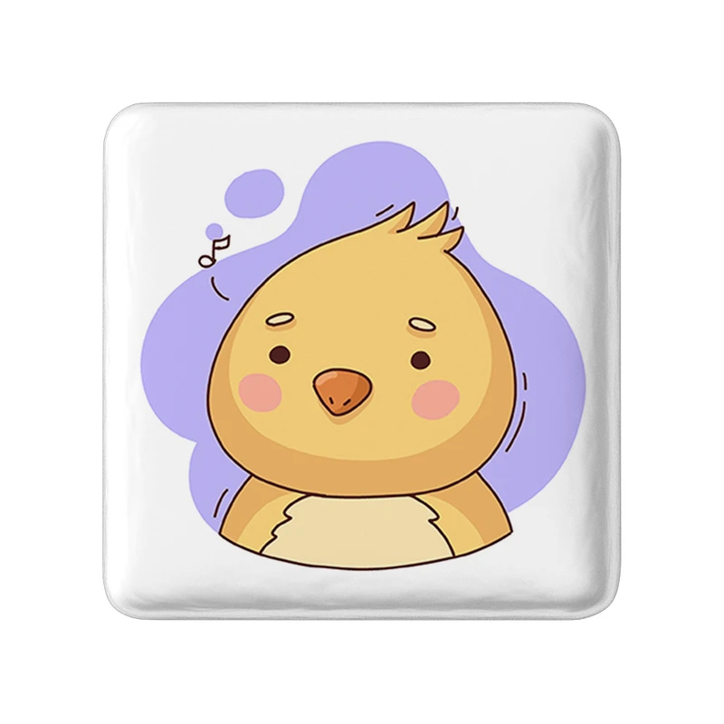 مگنت خندالو طرح جوجه حیوانات بامزه مدل مربعی کد 37174