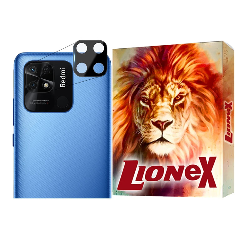 محافظ لنز دوربین  لایونکس مدل FULLENSLمناسب برای گوشی موبایل شیائومی Redmi 10C / Redmi 10 Power / Poco C40