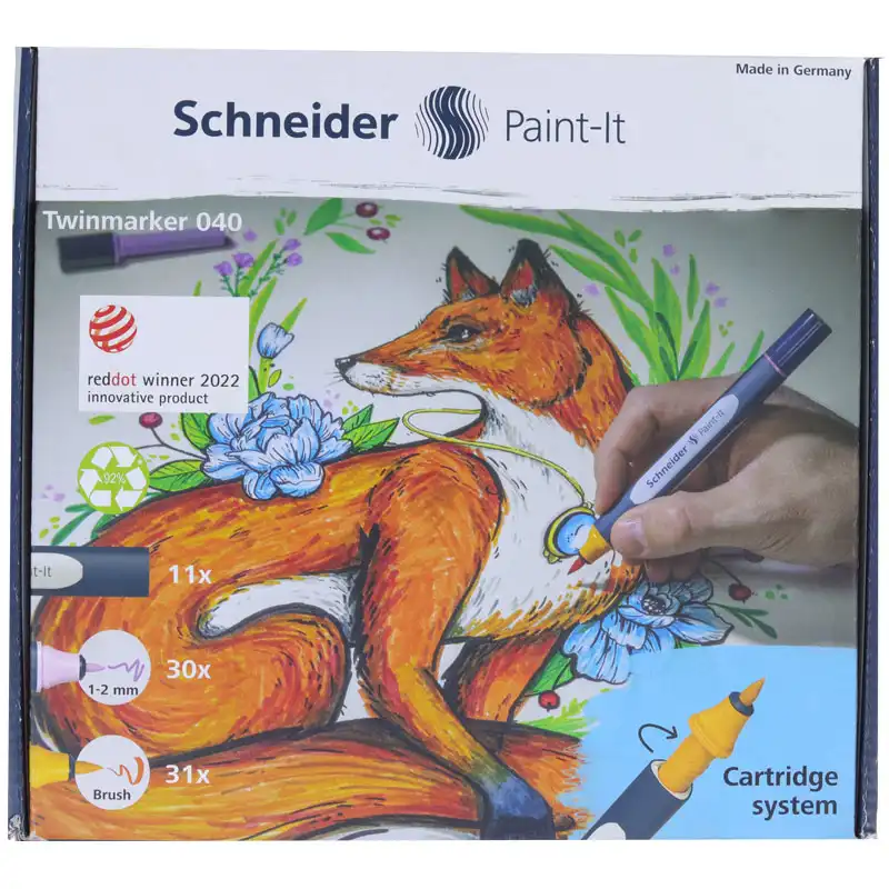 ماژیک رنگ آمیزی اشنایدر کد 20 مجموعه 72 عددی