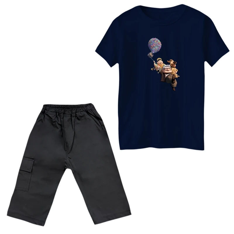 ست تی‌شرت و شلوارک پسرانه مدل آپ کد 3