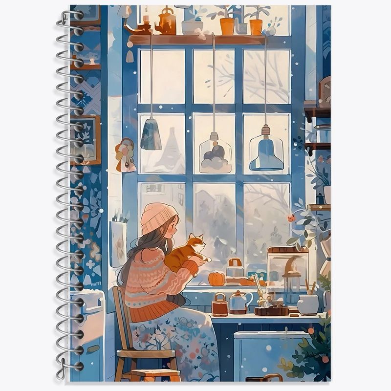 دفتر زبان 50 برگ خندالو مدل سه خط طرح دخترانه کد F5909