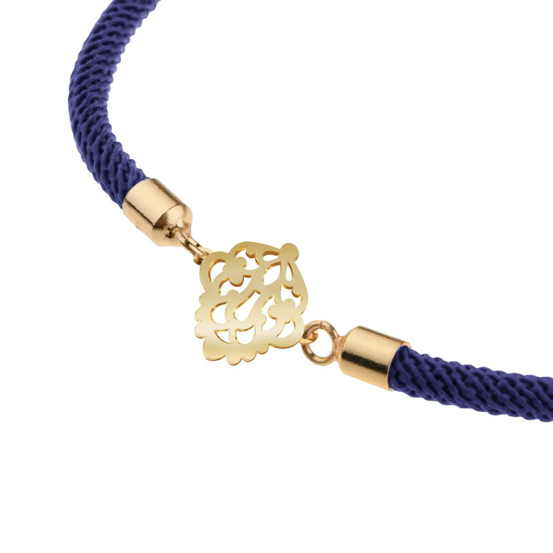 دستبند طلا 18 عیار زنانه مدوپد مدل اسلیمی کد D15-10602