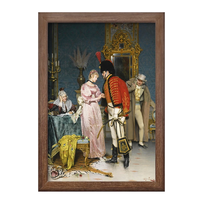 تابلو خندالو طرح نقاشی نامزدی اثر آرتورو ریچی کد F12167