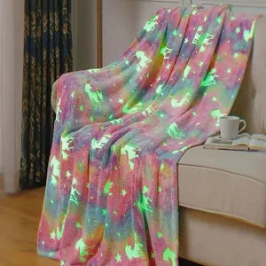 پتو مسافرتی مدل شب نما تک شاخ 2 سایز 180x200 سانتی متر
