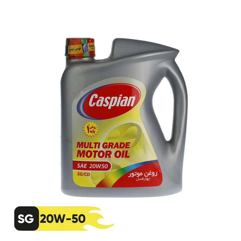 روغن موتور کاسپین مدل 20W-50 SG حجم 4 لیتر 