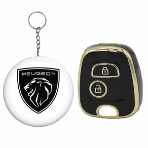 کاور ریموت و سوئیچ خودرو قطعه سازان کبیر مدل COV-207LIONBLC-3010187 مناسب برای پژو 207 به همراه جاسوئیچی