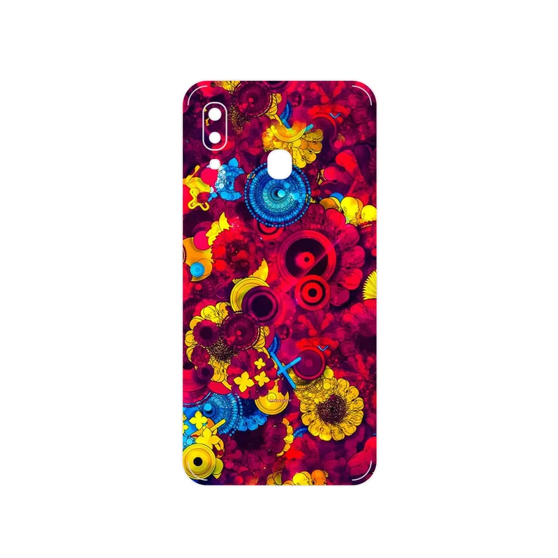 برچسب پوششی ماهوت مدل Vector Flower Garden Digital Art مناسب برای گوشی موبایل سامسونگ Galaxy A20
