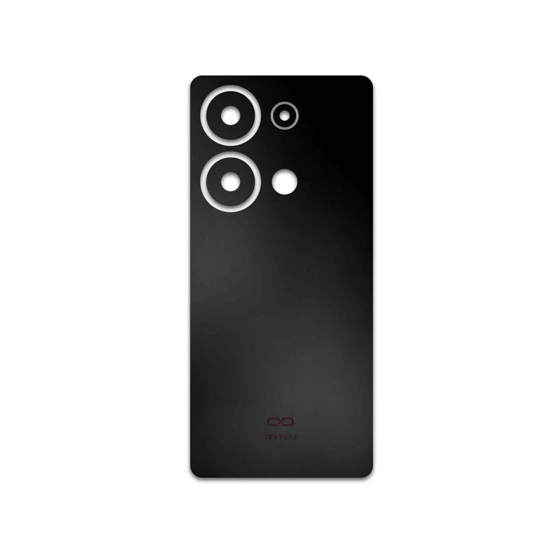 برچسب پوششی ماهوت مدل Matte-Black مناسب برای گوشی موبایل شیائومی Poco M6 Pro 4G