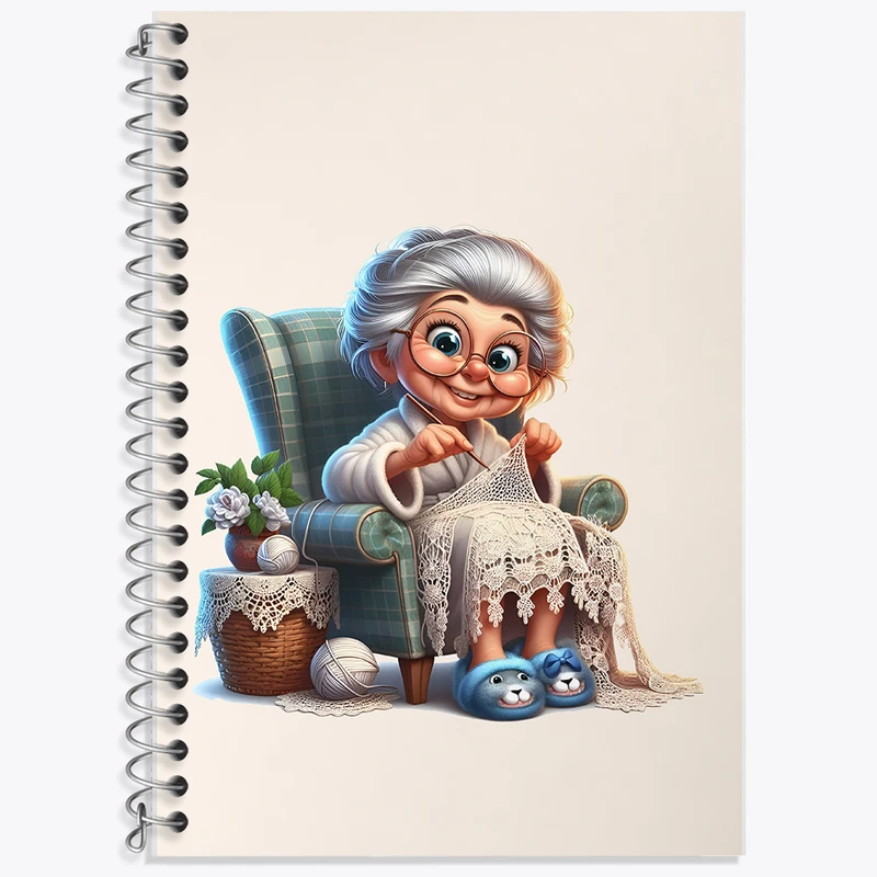 دفتر نت موسیقی 50 برگ خندالو طرح مادر بزرگ کد F6155