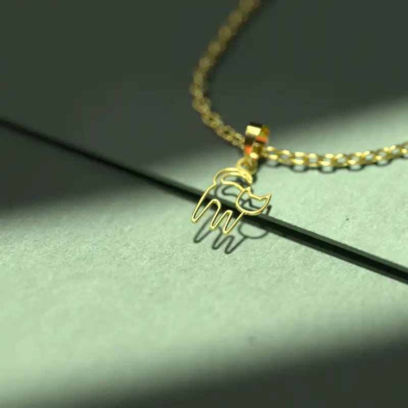 گردنبند طلا 18 عیار زنانه مدوپد مدل وال