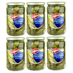 خیارشور نمکی ماهوند - 660 گرم مجموعه 6 عددی