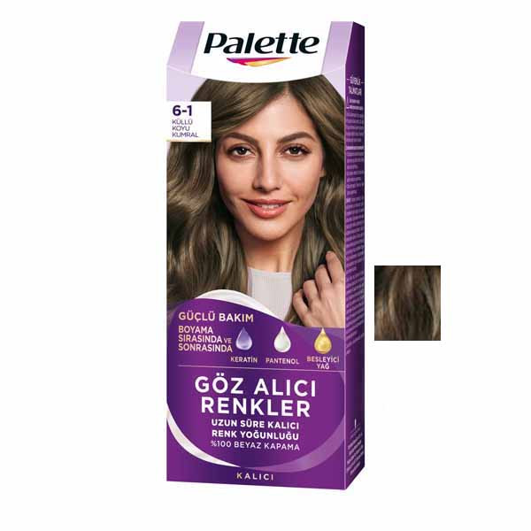 کیت رنگ مو پلت مدل goz alici شماره 1-6 حجم 50 میلی لیتر رنگ بلوند فندقی تیره 