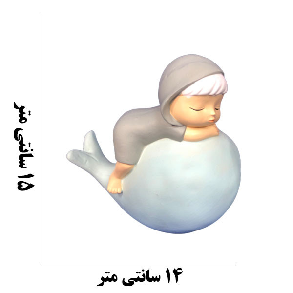 مجسمه دنیا دکوری سرمد مدل دختر بازیگوش کد 1 مجموعه 3 عددی