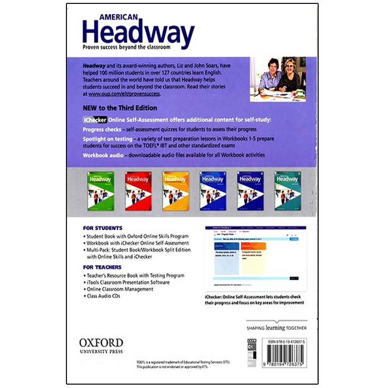 کتاب American Headway 4 Third Edition اثر John Soars and Liz Soars انتشارات اشتیاق نور