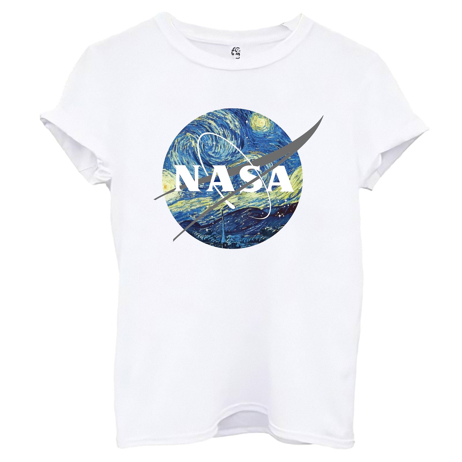 تی شرت آستین کوتاه زنانه اسد طرح ناسا کد 50 -  - 1