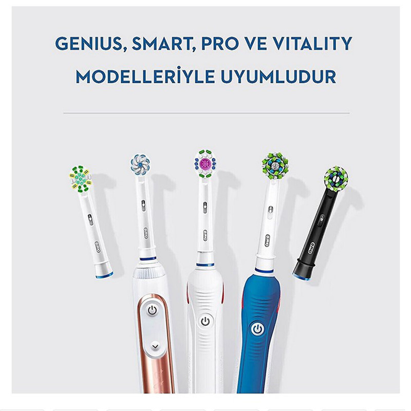 سری یدک مسواک برقی اورال-بی مدل cross action بسته 4 عددی