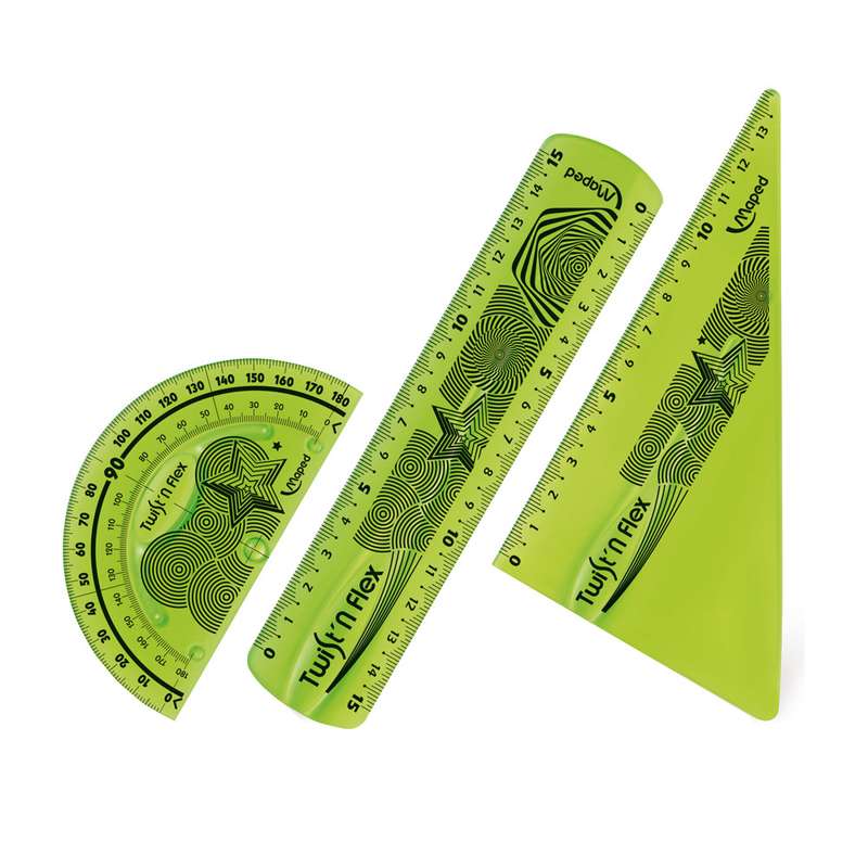 ست خط کش مپد مدل توستن کد 52609 مجموعه 3 عددی