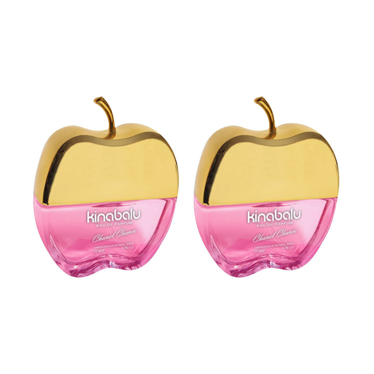 عطر جیبی زنانه کینابالو مدل Chanel chance حجم 22 میلی لیتر مجموعه ۲ عددی