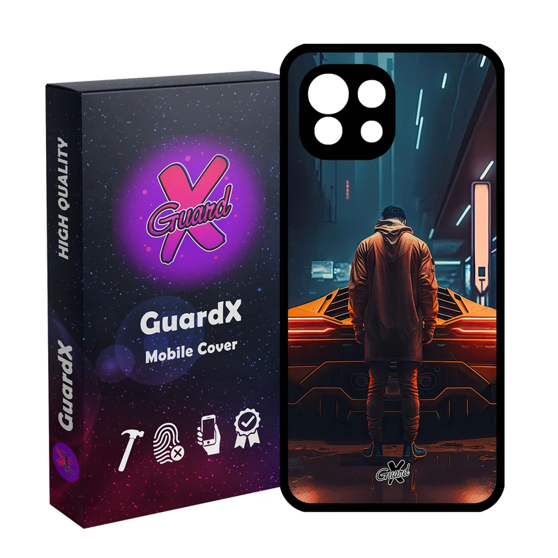 کاور گارد ایکس طرح لامبورگینی مدل Glass10601 مناسب برای گوشی موبایل شیائومی  MI 11 Lite